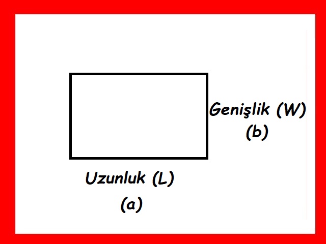 Dikdörtgenin Alanı Nasıl Bulunur (Hesaplama ve Programla)