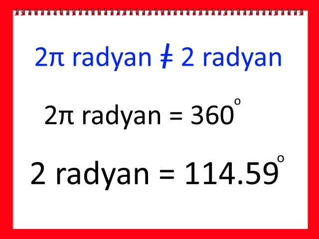Radyan Dereceye Nasıl Dönüştürülür Adım 4 Radyan Dereceye Nasıl Dönüştürülür Adım 4
